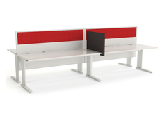 CADE 4 person Straight desk system