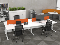 CADE 4 person Straight desk system