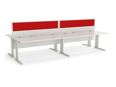 CADE 4 person Straight desk system