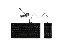 ERGOTIGHT Black Compact Keyboard Wired