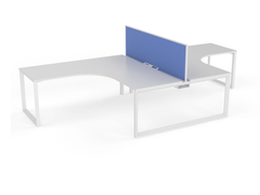 OVO 2 person L Shaped desk system