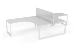 OVO 2 person L Shaped desk system