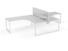 OVO 2 person L Shaped desk system