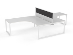 OVO 2 person L Shaped desk system