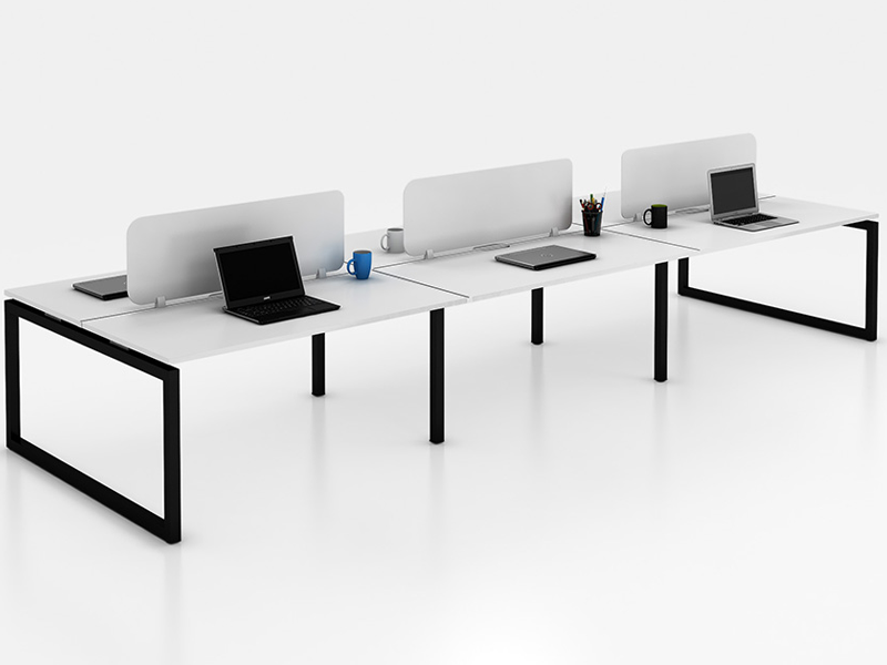 OVO 6 person Straight desk system