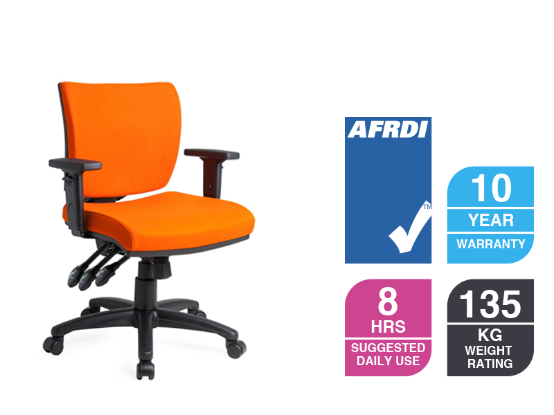 REX Chair w. arms medium back
