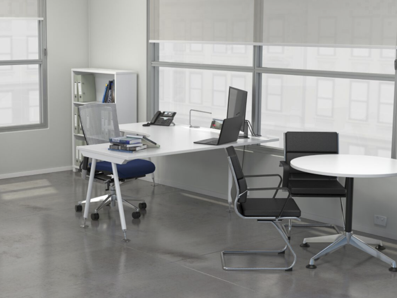 SWAY 1 to 4  person L Shaped desk system