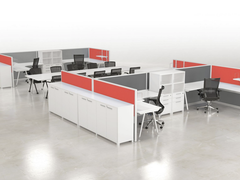 SWAY 1 to 4  person L Shaped desk system