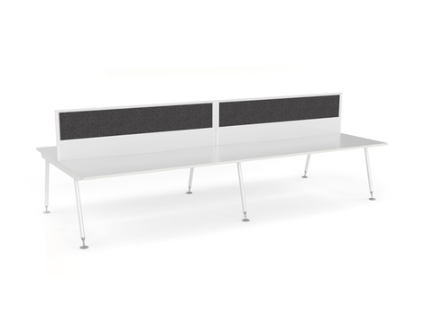 SWAY 4 person Straight desk system