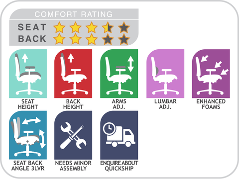 TEAM AIR HEAVY DUTY Chair w. arms