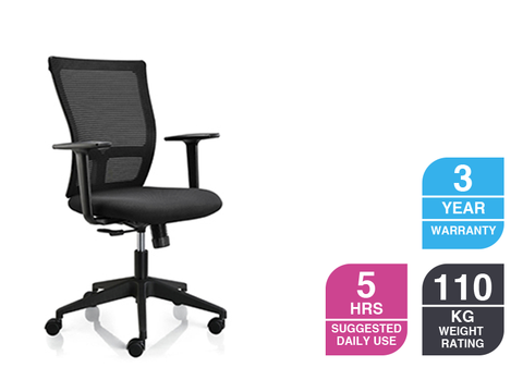 WEEKS Mesh Chair w. arms