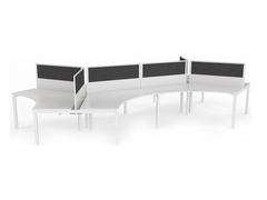 XENO 1,3 & 6 person 120-Degree desk system
