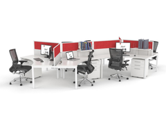 XENO 1,3 & 6 person 120-Degree desk system