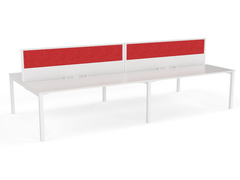 XENO 4 person Straight desk system