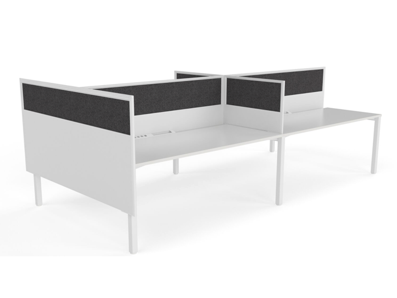 XENO 4 person Straight desk system