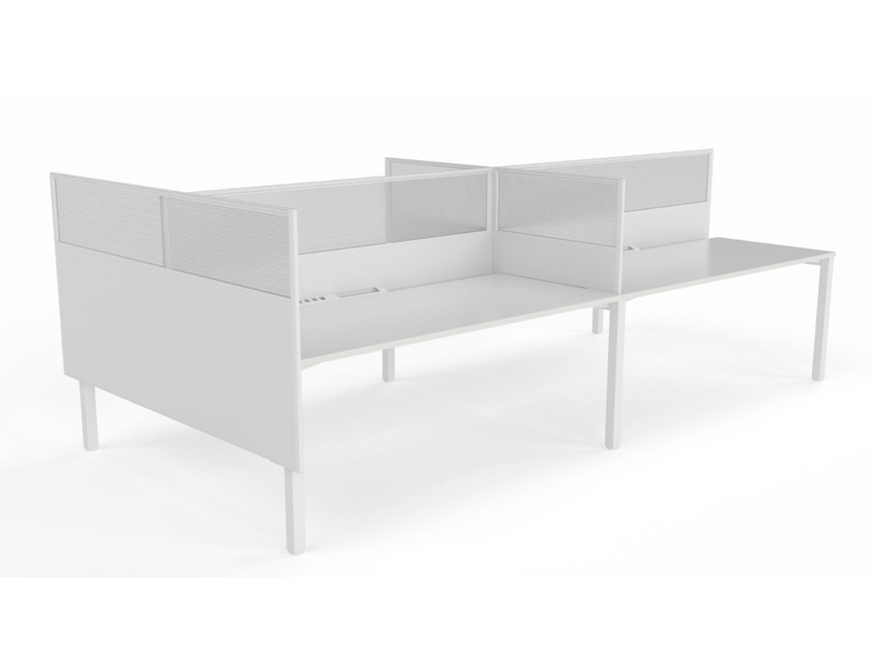 XENO 4 person Straight desk system