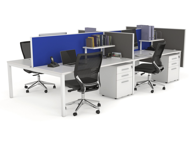 XENO 4 person Straight desk system