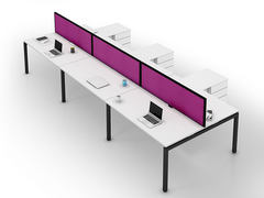 XENO 6 person Straight desk system