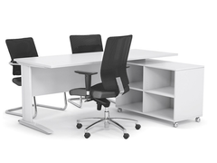 CADE 1 person Straight desk system