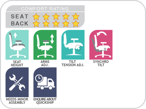 BEAT Chair w. arms high back